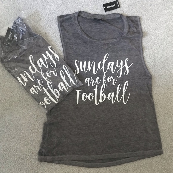 NWT sealed *Express Sunday football tank top-XS/SM - Picture 1 of 3